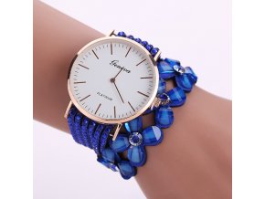 Stylové květinové hodinky - různé barvy - SLEVA 70% (Barva Růžová)