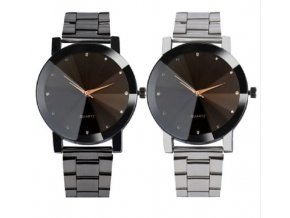 Pánské náramkové hodinky na ruku s kovovým páskem - levný tip na dárek pro muže
