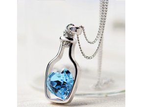 Dárky pro ženy- šperky, řetízek s přívěškem- srdce více barev
