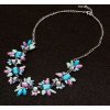 Dárky pro ženy- exklusivní náhrdelník s barevnými kameny- vhodný jako dárek k Vánocům pro přítelkyni, na ples svatbu