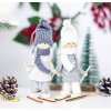 Vánoční dekorace- Vánoční  panenky zimní dvě barvy-skvělá dekorace na krb, parapet- VÝPRODEJ SKLADU