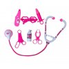 Hračky- dětské lékařské potřeby set růžový, bílý- vhodný jako dárek k Vánocům