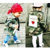 Dětské oblečení pro dívky a chlapce- podzimní ARMY stylová bunda se srdíčkem- VÝPRODEJ SKLADU