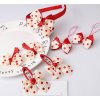 Pro dívky- set doplňku čelenka, gumičky, sponky s puntíky pro malé parádnice 3 varianty- Dárky k Vánocům