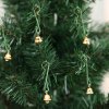 Vánoční dekorace- Vánoční mini zvonečky 50ks, zlatá a stříbrná barva- VÝPRODEJ SKLADU