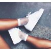 Pro ženy- bílé síťované ponožky silonky