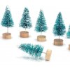 Vánoční dekorace- mini Vánoční stromečky 12ks jako skvělá dekorace na parapet, krb- VÝPRODEJ SKLADU