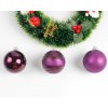 Vánoční dekorace- vánoční fialová sada ozdob s motivem vloček 12ks- VÝPRODEJ SKLADU