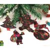 Vánoční dekorace- Vánoční magické dekorace na stromeček  24ks- VÝPRODEJ SKLADU