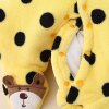 Dětské oblečení- overal zimní kojenecký žlutý s puntíky- VÝPRODEJ SKLADU
