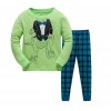 Dětské oblečení- kostkované zelené pyžamo pro chlapce - VÝPRODEJ SKLADU