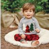 Dětské oblečení- dětský set tričko, tepláky s Vánočním motivem- NÁPAD NA DÁREK