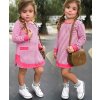 Dětské oblečení- dlouhý podzimní dívčí TOP růžový- VÝPRODEJ SKLADU