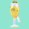 Fóliové balónky ve tvaru šampaňského a skleničky vhodné na Silvestra,párty,svatby