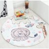 Dětský pokoj- Kulatý koberec se zvířecími motivy průměr 70cm, 3 varianty