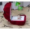 Vánoční dekorace - Vánoční dárkové krabičky, organizéry ve tvaru medvěda na prstýnky a naušnice, 2 barvy