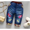 Dětské oblečení- dívčí teplé kalhoty s motýly- VÝPRODEJ SKLADU