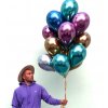 10 mix metalických balonků, vhodné na svatbu,narozeniny