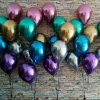 10 mix metalických balonků, vhodné na svatbu,narozeniny