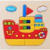 Kreativní dárek pro děti- Dřevěné 3D puzzle-liška,srnka,loď