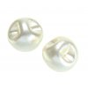 Plastové perleťové perličky s dírkou 10mm-60ks
