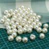 Plastové perleťové perličky s dírkou 10mm-60ks