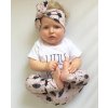 Dětské oblečení- 3 dílný dětský set- tričko, tepláky a čelenka Little Miss Perfect