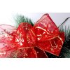 Dekorace- vánoční dekorační stuha červená 200 cm