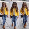 Dívčí žlutá stylová bunda AKCE
