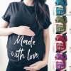 Těhotenské oblečení- těhotenské tričko s potiskem Made with love
