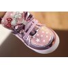 Dětské boty- LED svítící boty růžové s hvězdami a mašlemi