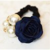 Pro dívky- krásná gumička do vlasů s růží a perličkami více barev- Tip na dárek