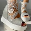 Dámské boty- Dámské platformové letní boty více barev
