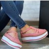 Boty- Dámské luxusní letní boty na klínu více barev