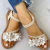 Dámské boty- Dámské letní sandály s květy více barev