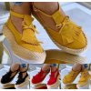 Boty- Dámské letní boty s třásněmi více barev