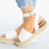 Dámské boty - dámské nazouváky - letní sandále na platformě - dárek pro ženu