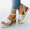Dámské boty - dámské nazouváky - letní sandále na platformě - dárek pro ženu