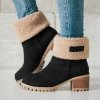 Dámské zimní boty - dámské boty - dámské kotníkové boty - zima - podzim - dámské zimní boty s kožíškem