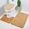 Koupelna - záchod - růže - koupelnové předložky - koupelnové předložky set s 3D vzorem mušlí