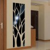 Zrcadlo - dekorace - strom - nástěnné nalepovací zrcadlo ve tvaru stromu - nástěnné dekorace