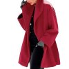 Dámské oblečení - dámský elegantní kabát s límcem - dámský zimní kabát - kabát - dárek pro ženu