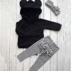 Oblečení - dětské oblečení - set kostkovaného oblečení pro holčičku - dárek pro děti - mikiny - tepláky