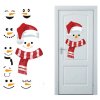 Vánoce - vánoční dekorace - vánoční samolepky vhodné na dveře - samolepky na zeď - samolepící tapety
