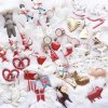 Vánoce - 3d retro vánoční ozdoby na stromeček - vánoční ozdoby - vánoční dekorace