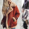 Oblečení - dámský zimní stylová bunda s kožíškem a přezkami - zimní bundy - dámské zimní bundy