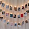 Dekorace - světelný řetěz - krásný ozdobný světelný řetěz s připínáčky na fotky - fotky - vánoční dárek
