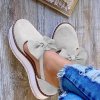 Boty - dámské tenisky - dámské nazouvací letní boty zdobené mašlí - dámské baleríny - dámské letní boty - dárek pro ženu