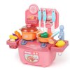 Hračky - dětská kuchyňka v sadě s jídlem a nádobím - kuchyně - dětská kuchyňka - dárek pro děti