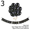 Dekorace - nafukovací balónky s nápisem na oslavu nového roku - výprodej skladu - balońky - silvestr